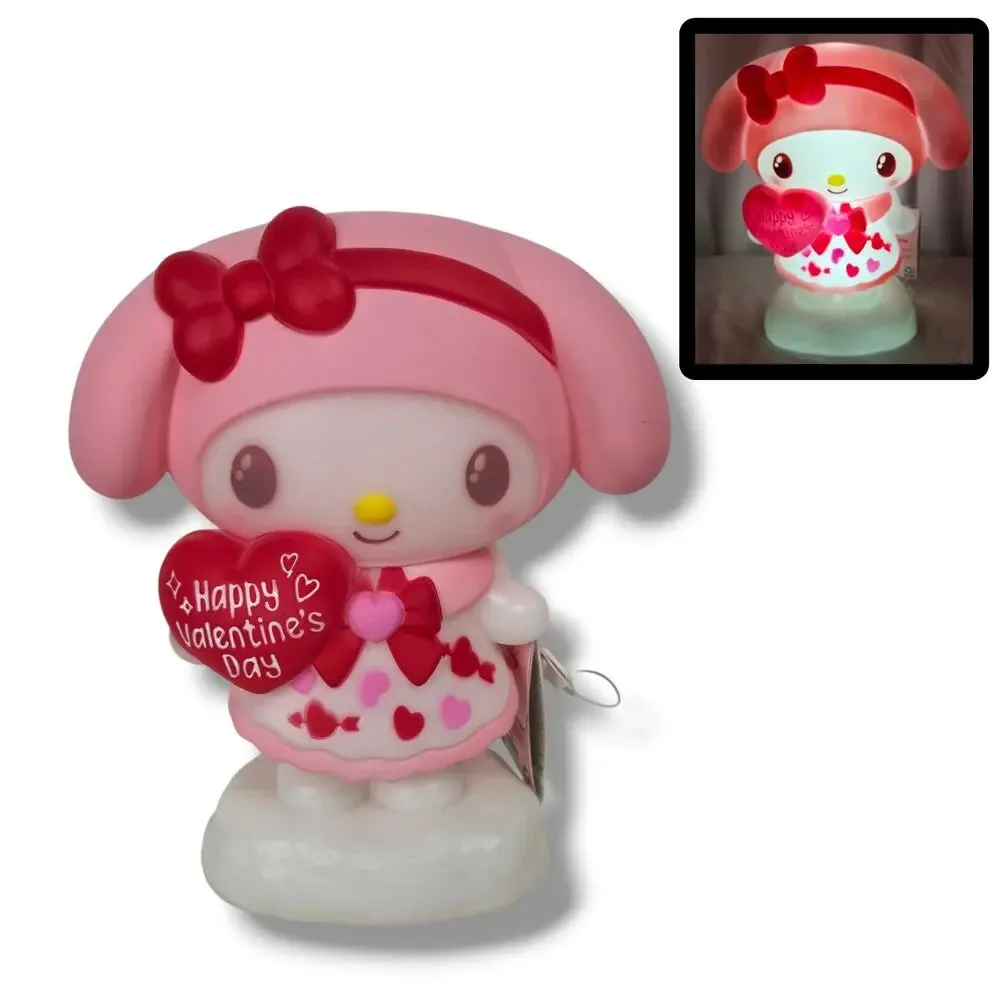 Hello Kitty My Melody Lighted Blow Mold Valentines Day Decor 12" Cartoon Pink - Picture 1 of 9